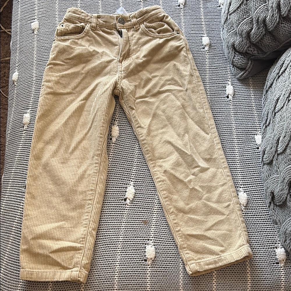 Kids Tan Corduroy Pants